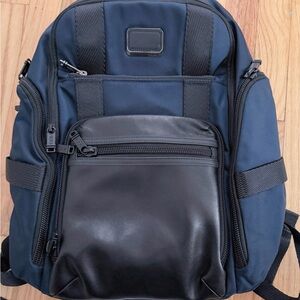 Tumi Alpha Bravo Sheppard Black and Navy Backpack